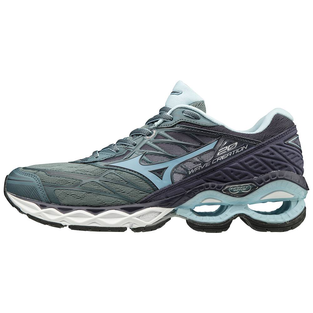 Zapatillas Running Mizuno Wave Creation 20 Mujer Gris Oscuro/Azules Outlet REDF-90368